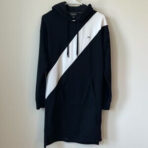 Lauren Ralph Lauren black w/white dress, hoodie. Size medium.